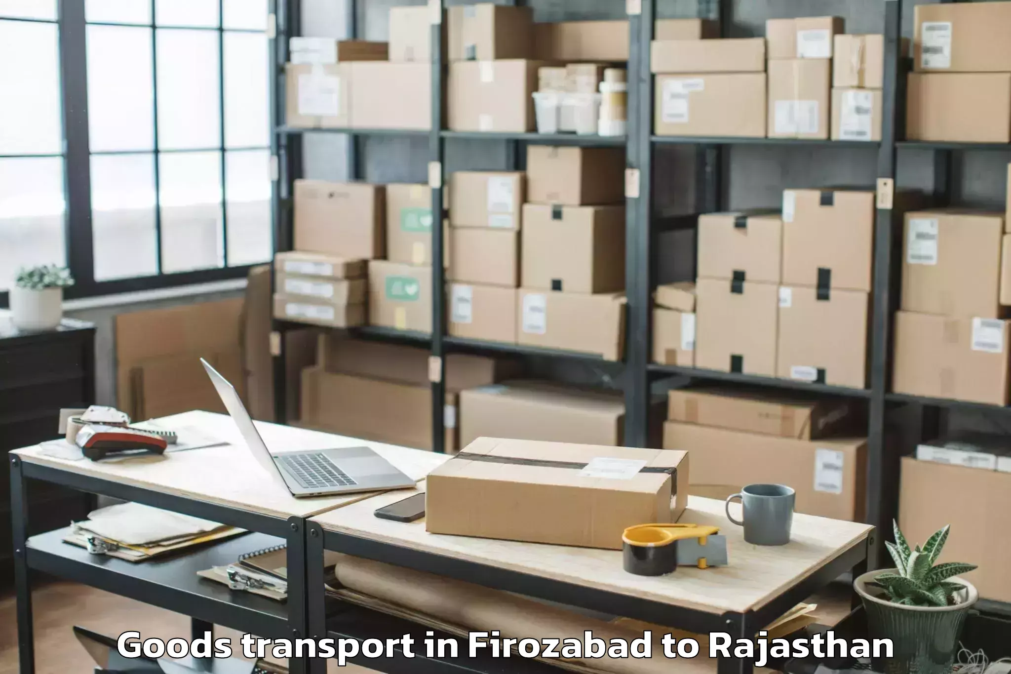 Hassle-Free Firozabad to Tantia University Sri Ganganag Goods Transport